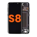OLED Assembly With Frame Compatible For Samsung Galaxy S8 (Blemish: Grade B) (Midnight Black)