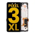 OLED Assembly With Frame Compatible For Google Pixel 3 XL (Refurbished) (Clearly White)