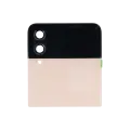 Outer OLED Assembly Compatible For Samsung Galaxy Z Flip 4 5G (US & International) (Used OEM Pull: Grade B/C) (Pink Gold)