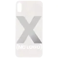 Back Cover Glass Compatible For iPhone X (No Logo) (Silver)