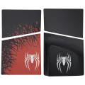 Faceplate Cover (Top & Bottom) Compatible For Sony PlayStation 5 Slim Disc Edition (Spider-Man)