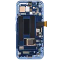 OLED Assembly With Frame (With Finger Print Scanner) Compatible For Google Pixel 8A (Refurbished) (Bay)