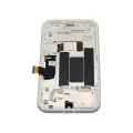 OLED Assembly With Frame (With Finger Print Scanner) Compatible For Google Pixel 8A (Refurbished) (Porcelain)