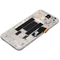 OLED Assembly With Frame (With Finger Print Scanner) Compatible For Google Pixel 8A (Refurbished) (Porcelain)