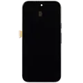 OLED Assembly With Frame (With Finger Print Scanner) Compatible For Google Pixel 8A (Refurbished) (Obsidian)