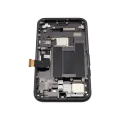 OLED Assembly With Frame (With Finger Print Scanner) Compatible For Google Pixel 8A (Refurbished) (Obsidian)