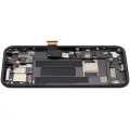 OLED Assembly With Frame (With Finger Print Scanner) Compatible For Google Pixel 8A (Refurbished) (Obsidian)