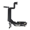 Charging Port Flex Cable Compatible For iPhone 14 Pro Max (Premium) (Silver)
