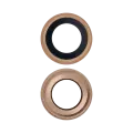 Back Camera Lens Compatible For iPhone 6  / 6S (Gold) (10 Pack) (Real Sapphire l Premium)
