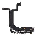 Charging Port Flex Cable Compatible For iPhone 14 Pro Max (Used OEM Pull) (Space Black)