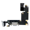 Charging Port Flex Cable Compatible For iPhone 6 Plus (Aftermarket) (Silver)