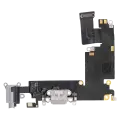 Charging Port Flex Cable Compatible For iPhone 6 Plus (Premium) (Silver)