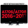 Complete LCD Display Assembly Compatible For MacBook Pro 13" W/ Touch Bar / Pro 13" (A1706 / A1708 / Late 2016 / Mid 2017) (Aftermarket Plus) (Silver)