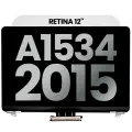 Complete LCD Display Assembly Compatible For MacBook Retina 12" (A1534 / Early 2015) (Used OEM Pull: Grade A) (Silver)