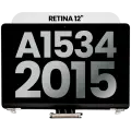 Complete LCD Display Assembly Compatible For MacBook Retina 12" (A1534 / Early 2015) (Used OEM Pull: Grade B) (Silver)