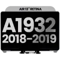 Complete LCD Display Assembly Compatible For MacBook Air 13" Retina (A1932 / Late 2018 / Early 2019) (Used OEM Pull: Grade B) (Space Gray)