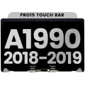 Complete LCD Display Assembly Compatible For MacBook Pro 15" Touch Bar (A1990 / Late 2018 / Early 2019) (Used OEM Pull: Grade B) (Silver)