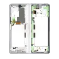 Inner OLED Assembly With Frame Compatible For Samsung Galaxy Z Fold 3 5G (US & International) (Refurbished) (Phantom Silver)