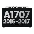 Complete LCD Display Assembly Compatible For MacBook Pro 15" W/ Touch Bar (A1707 / Late 2016 / Mid 2017) (Used OEM Pull: Grade A) (Silver)
