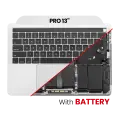 Top Case With Keyboard & Battery Compatible For MacBook Pro 13" (A1989 / Late 2018 / Early 2019) (US Keyboard) (Used OEM Pull: Grade New) (Silver)