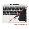 Top Case Assembly With Battery And Keyboard Compatible For MacBook Air 13" Retina (A2179 / Early 2020) (US Keyboard) (Silver)