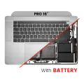 Top Case Assembly With Battery And Keyboard Compatible For MacBook Pro 16" (A2141 / Mid 2019) (US English) (Used OEM Pull: Grade New) (Space Gray)