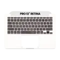 Top Case With Keyboard Compatible For MacBook Pro 13" Retina (A1502 / Early 2015) (US English) (Used OEM Pull: Grade New)