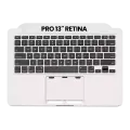 Top Case With Keyboard Compatible For MacBook Pro 13" Retina (A1502 / Late 2013 / Mid 2014) (US English) (Used OEM Pull: Grade New)
