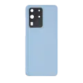 Back Cover Glass With Camera Lens Compatible For Samsung Galaxy S20 Ultra (No Logo) (Aftermarket Plus) (Cloud Blue)