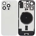 Back Glass w/ MagSafe Magnet For iPhone 16 Pro (Aftermarket) (White Titanium) (No Logo)