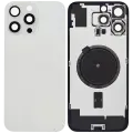 Back Glass w/ MagSafe Magnet For iPhone 16 Pro Max (Aftermarket) (White Titanium) (No Logo)