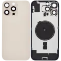 Back Glass w/ MagSafe Magnet For iPhone 16 Pro Max (Aftermarket) (Desert Titanium) (No Logo)