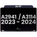 Complete LCD Display Assembly Compatible For MacBook Air 15" (A2941 / Mid 2023) / Air 15" (A3114 / Mid 2024) (Used OEM Pull: Grade A) (Midnight)