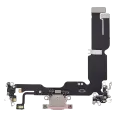 Charging Port Flex Cable Compatible For iPhone 15 Plus (Aftermarket Plus) (Pink)
