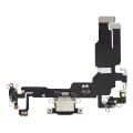 Charging Port Flex Cable Compatible For iPhone 15 (Aftermarket Plus) (Black)