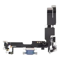 Charging Port Flex Cable Compatible For iPhone 14 Plus (Used OEM Pull) (Blue)
