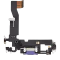 Charging Port Flex Cable Compatible For iPhone 12 / 12 Pro (Used OEM Pull) (Purple)