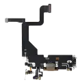 Charging Port Flex Cable Compatible For iPhone 13 Pro (Used OEM Pull) (Gold)