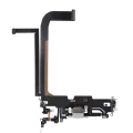 Charging Port Flex Cable Compatible For iPhone 13 Pro Max (Used OEM Pull) (Silver)