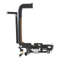 Charging Port Flex Cable Compatible For iPhone 13 Pro Max (Premium) (Silver)