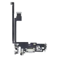 Charging Port Flex Cable Compatible For iPhone 12 Pro Max (Aftermarket Plus) (Silver)