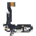 Charging Port Flex Cable Compatible For iPhone 12 / 12 Pro (Aftermarket Plus) (Silver)
