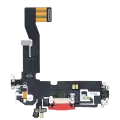 Charging Port Flex Cable Compatible For iPhone 12 / 12 Pro (Aftermarket Plus) (Red)