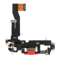 Charging Port Flex Cable Compatible For iPhone 12 / 12 Pro (Premium) (Red)