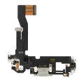 Charging Port Flex Cable Compatible For iPhone 12 / 12 Pro (Premium) (Silver)