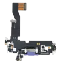 Charging Port Flex Cable Compatible For iPhone 12 / 12 Pro (Premium) (Purple)