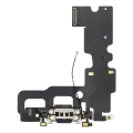 Charging Port Flex Cable Compatible For iPhone 7 (Premium) (Jet / Matte Black)