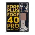 OLED Assembly With Frame Compatible For Motorola Edge Plus / Edge 40 Pro (XT2301 / 2023) (Refurbished) (Interstellar Black)