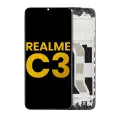LCD Assembly With Frame Compatible For Realme C3 (Refurbished) (All Colors)