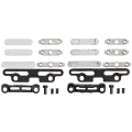 Full Button And Bracket Set Compatible For iPad Pro 11" 5th Gen (2024) / Pro 13" 7th Gen (2024) (11 Piece Set) (Silver)